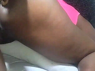 A Teen with a Pink Dress Couldn't Oppose Peeing and Squirting