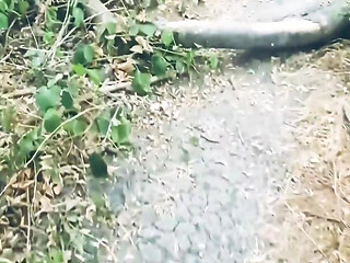 POV Naked Walk in the Woods