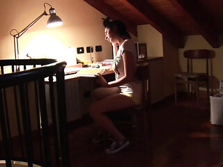 Dirty old stepdad reams his hot stepdaughter