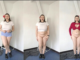 Your new roommate bottomless nudist showing you new tops