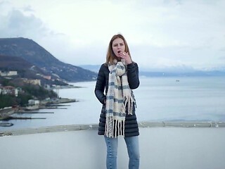 Coastal Smoke Moment Quiet Breeze Scenic View