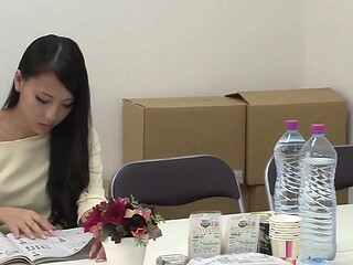 Japanese Babe Ren Azumi Gorges Herself on Two Cocks