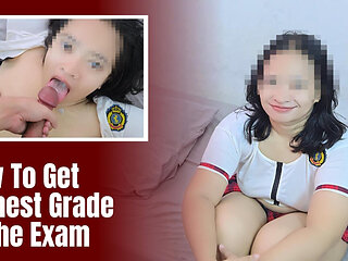 Naughty Asian College Girl Exchange Her Tight Pussy for Highest Exam Grade - Minokiiko