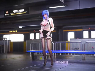 Office Lady Uniform Pencil Skirt Lace Thong Secretary