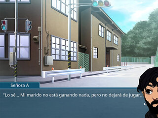 Oh, Yes! Kasshoku Bitch Hitozuma no Seiyoku Kaishou. A brunette milf helps the protagonist lose his virginity. Sub Spanish Part 1