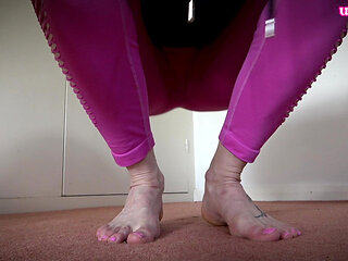 Post-yoga Barefoot Tease