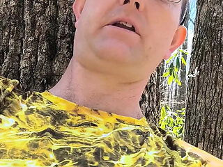 Whore Thought She Was Alone in the Woods She Sucks This Strangers Big Fat Bone Oops What's That on Her Ass?