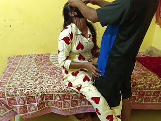 my stepsister was visiting and I surprised her with my growing cock Sexy slim hot studen