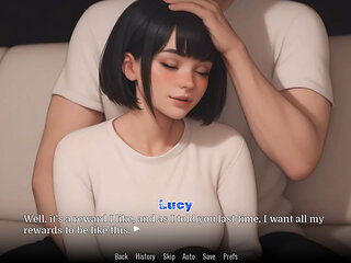 Obsessed Lucy 07 By VNGTrash - Cute Slut Gives Footjob and Gets Cum Covered