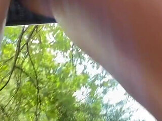 Slut Pissing in Gray Dress