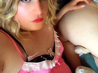 Sissy Maid Shelby Worships Her Goddess's Ass