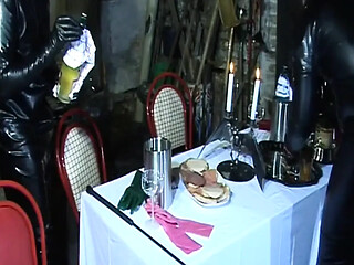 Mature moms share kinky latex fetish feast