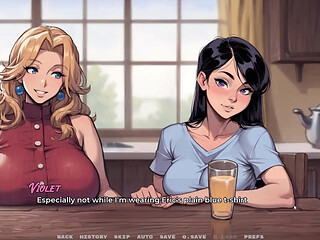 My New Girlfriend Taboo Hentai Game Ep.48 Caught by My Father in Law with My Step Mom and GF in the Kitchen!