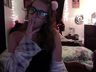 Cute Bored Smoking