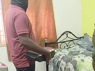 Ac Mechanic Fucks the Cheating Wife While Husband Watching TV