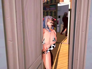 Uzaki Tsuki Cheating Sex Behind Doors