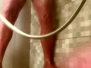 Shower fun and cum