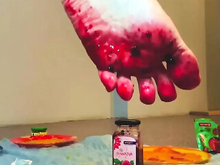 Food foot play