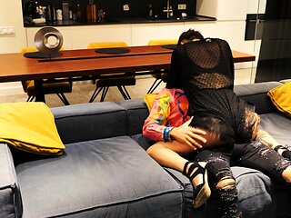 Brunette hardcore blowjob