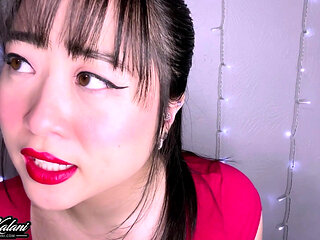 Asian step-sis helps you cum