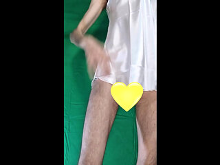 Panties and Thong with Nightgown Try On