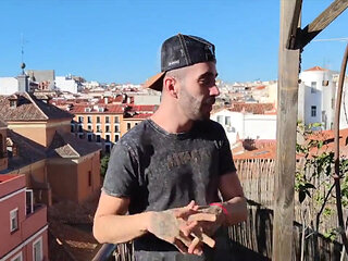 Tiago fucked outdoor in Madrid by Andrew x