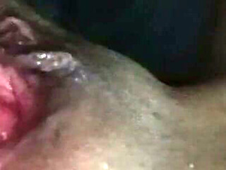 I wake up horny at night and I start fucking my pussy with cucumber. Close up mature amateur pussy wet.