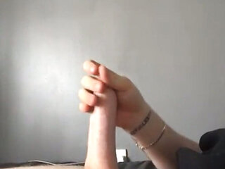 Young Guy Plays With His Big Dick