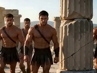 AI Generated Elf Queen Conquered by Spartan Nude Siege Gangbang in Ancient Troy &amp_ Ruins [Hentai 3D]