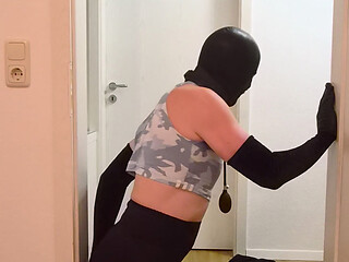 )0s Style outfit and anal dildo fuck