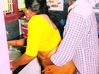 Desi Bhabi Unfortunately Fucking in Kitchen Hubby Bro Big Dick. Telugu Dirty Talks.