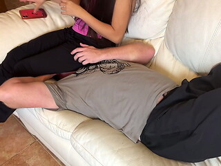 Wife Full Weight Facesitting on Husband