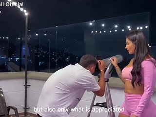 Neighbor's Wild Show in a Steamy Amateur Starry Tale