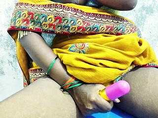 Today I'm Ready to in a Yellow Saree with a Thick Come on