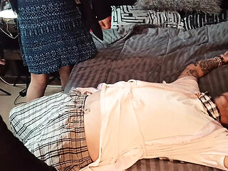 4some with dubble penetration in hotel room