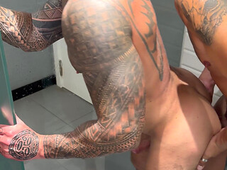 John North and Tom Storm Shower Scene