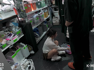 SEI-103 Korean Rookie AV Staff Seoi Gets Caught Secretly Masturbating