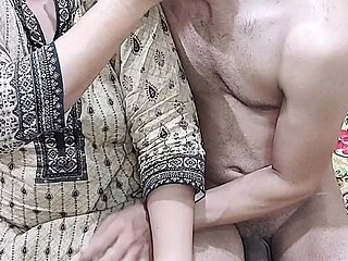 Indian Stepmom Taking Big Indian Dick and Cheated Husband Full Hindi Dirty Talk