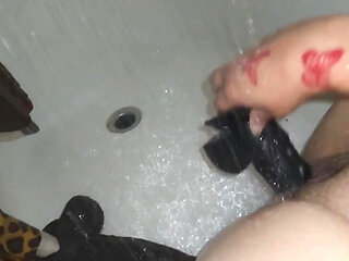 Shower Dildo Play