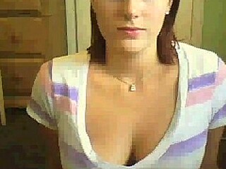 Amateur girlfriend with big tits chats on cam while she rubs her clit and
