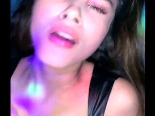 Rough sex with a cute Latin girl at the nightclub