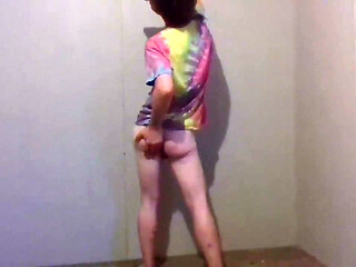 Trying Clothes Playing, Dressing and Undressing - Tye Dye T-shirt Pt 15
