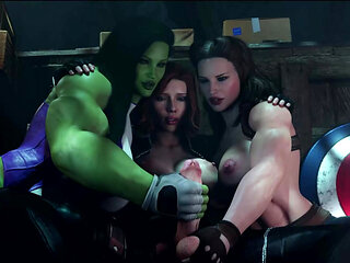 Extreme Anal Sex Delicious Extreme Fucking Hard Sex Riding a Huge Fat Cock Futanari She-hulk 3D Porn Compilation Amazonium