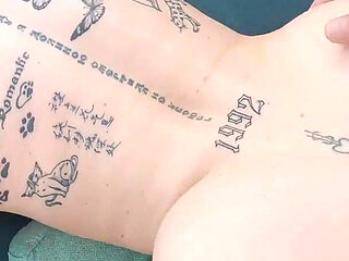 Blonde Bimbo with Huge Boobs Fucking Big Cock in POV