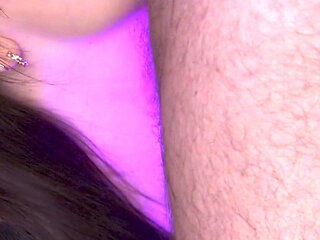 Sh MILF with Big Tits Gives a Beautiful Blowjob and Kisses with Cum on Her Lips