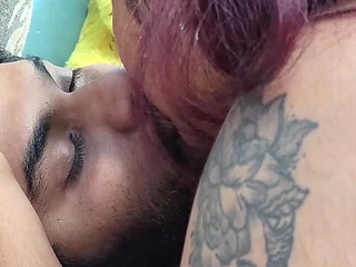 Girl Play with Penis She Kisses Boy Lips Then Boy Suck Her Boobs