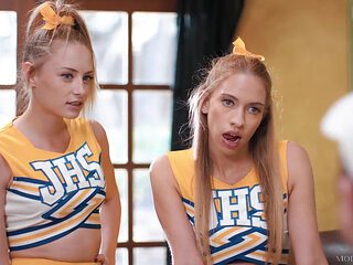 Modern-day Sins - Slutty Cheerleaders Khloe Kapri & Kyler Quinn Butt Fucked by Pervy College Coach!