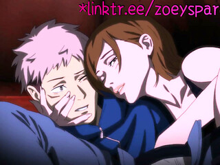 Itadori and Nobara decide to fuck after a mission.
