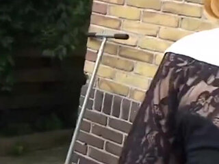 Bitch fucked in the backyard