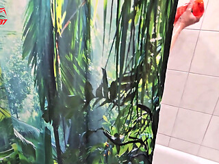 Roommate Films Me Taking a Shower and Jerks off